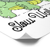 スロー歩くクラブキュートカおもしろいートル ポスター (角)