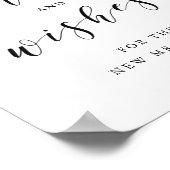 スロー花びらス結婚ウィッシュの紙吹雪送信オフの標識 ポスター (角)