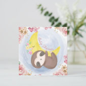 スロー赤ちゃんの歓迎会招待状 招待状 (スタンド正面)