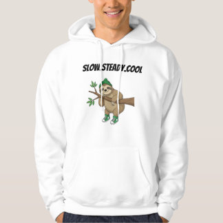 スロー.ステディ.クールTシャツ-リラックスかわいいキャラクター パーカ
