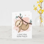 スロー・ラブ・ユー・スロースロット カード (黄色い花)
