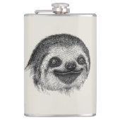 スロ図解入りの、写真付きのース顔 フラスク (正面)