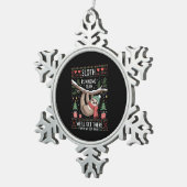 スロ走スのチーム醜い時に行く スノーフレークピューターオーナメント (右)