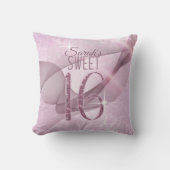 スワきらめくールズSweet sixteenオーキッドピンクID652 クッション (正面)