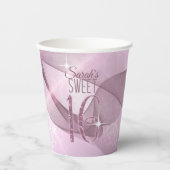 スワきらめくールズSweet sixteenオーキッドピンクID652 紙コップ (正面)