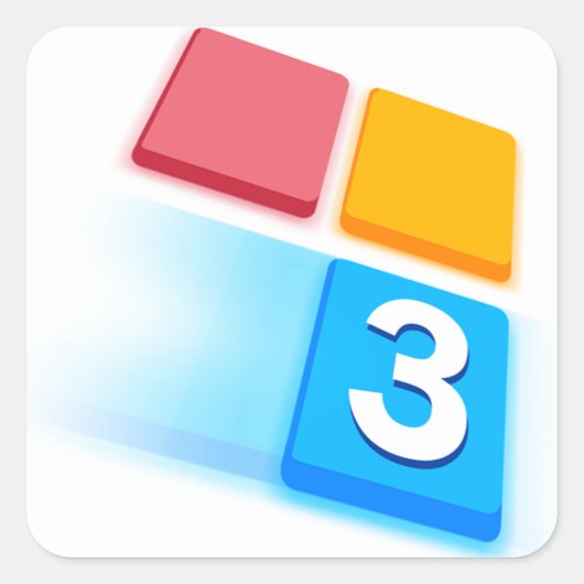 スワイプ3ステッカー スクエアシール (正面)