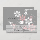 スワエレガントールと花は日付はがきを保存する 案内ポストカード (正面/裏面)