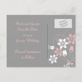 スワエレガントールと花は日付はがきを保存する 案内ポストカード (裏面)