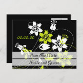 スワエレガントールと花は日付はがきを保存する 案内ポストカード (正面/裏面)