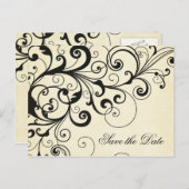 スワエレガントールセーブ・ザ・デート案内はがき 案内ポストカード (正面/裏面)