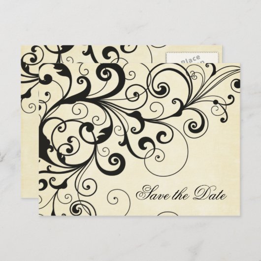 スワエレガントールセーブ・ザ・デート案内はがき 案内ポストカード (正面/裏面)