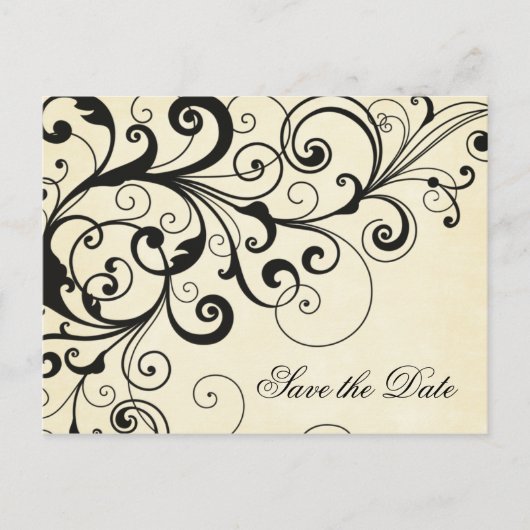 スワエレガントールセーブ・ザ・デート案内はがき 案内ポストカード (正面)