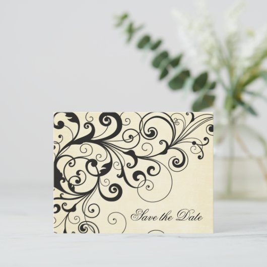 スワエレガントールセーブ・ザ・デート案内はがき 案内ポストカード (スタンド正面)