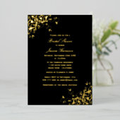 スワエレガントールブライダルシャワーホイル実在招待状 箔招待状 (立ち正面)