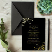 スワエレガントールブライダルシャワーホイル実在招待状 箔招待状