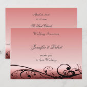 スワエレガントール結婚式招待状 招待状 (正面/裏面)