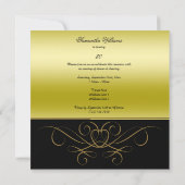 スワエレガントール&ダイヤモンド素晴らしい50写真女性 招待状 (裏面)