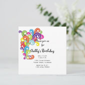 スワカラフルールズ誕生日パーティー 招待状 (スタンド正面)