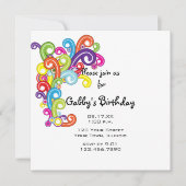 スワカラフルールズ誕生日パーティー 招待状 (正面)