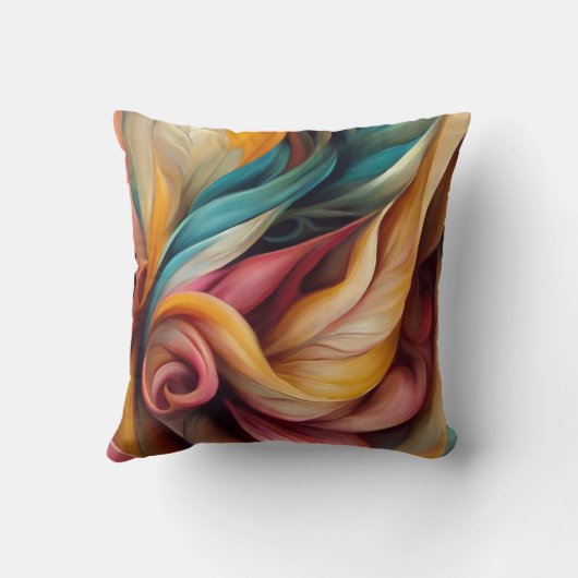 スワカラフルール抽象芸術、昼寝時間装飾用クッション クッション (裏面)