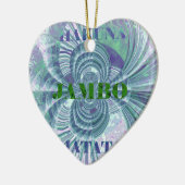 スワガジャンボハクナマタタケニヤジラフェサファリwo セラミックオーナメント (左)