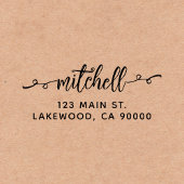 スワシェスクリプトキュート差出人住所 セルフインキングスタンプ