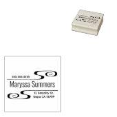 スワシンプルールアドレス ラバースタンプ (押印)