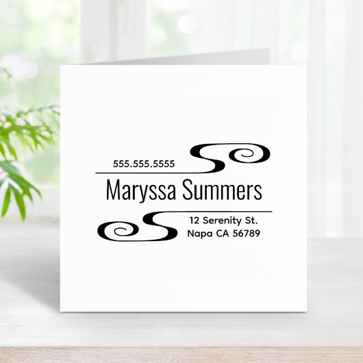 スワシンプルールアドレス ラバースタンプ