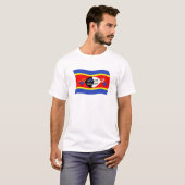 スワジランドの旗のTシャツ Tシャツ (正面フル)