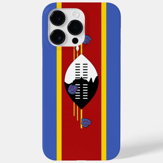 スワジランドの旗 Case-Mate iPhoneケース (裏面)