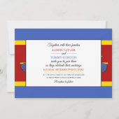 スワジランド国旗, エスワティニの国旗 ウェディング 招待状 (正面)