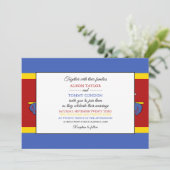 スワジランド国旗, エスワティニの国旗 ウェディング 招待状 (スタンド正面)