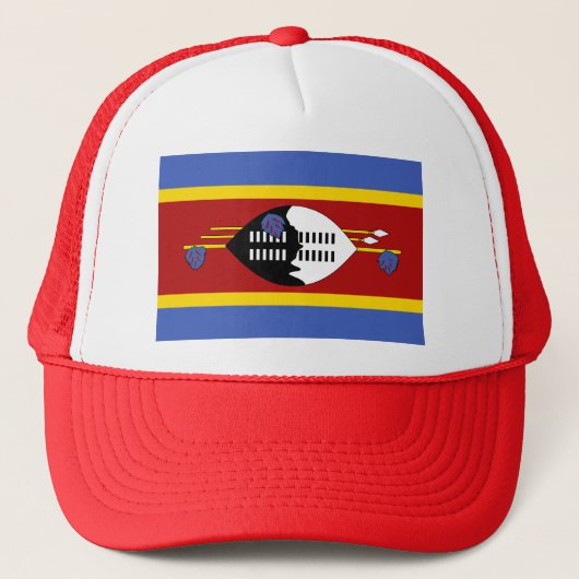 スワジランド国旗 キャップ (正面)