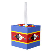 スワジランド国旗 キューブオーナメント (裏面アングル)