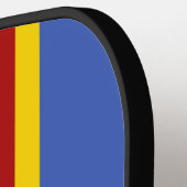 スワジランド国旗 ピックルボールラケット (左詳細)