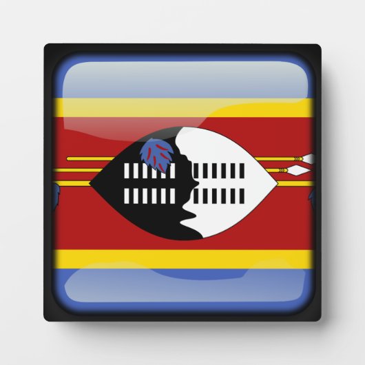 スワジランド国旗 フォトプラーク (正面)