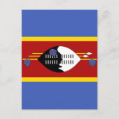 スワジランド国旗 ポストカード (正面)