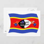 スワジランド国旗 ポストカード (正面/裏面)