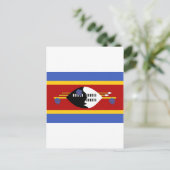 スワジランド国旗 ポストカード (スタンド正面)