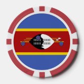 スワジランド国旗 ポーカーチップ (正面)