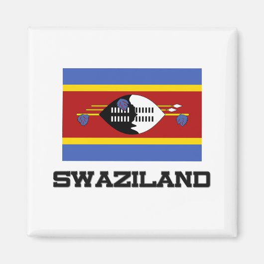 スワジランド国旗 マグネット (正面)