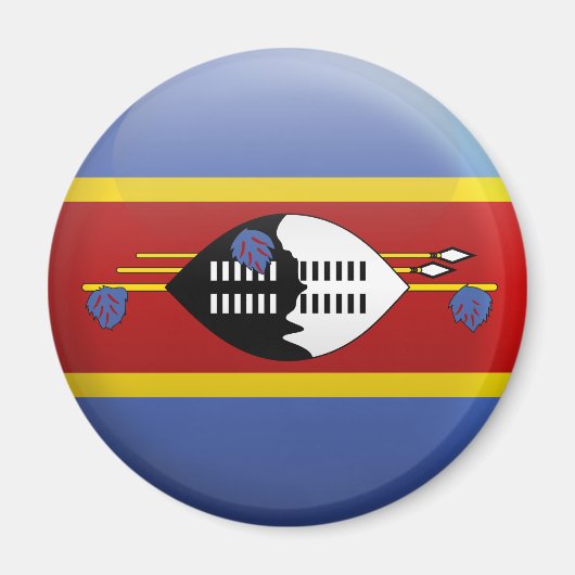 スワジランド国旗 マグネット (正面)