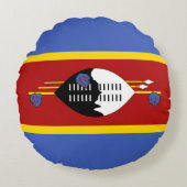 スワジランド国旗 ラウンドクッション (正面)