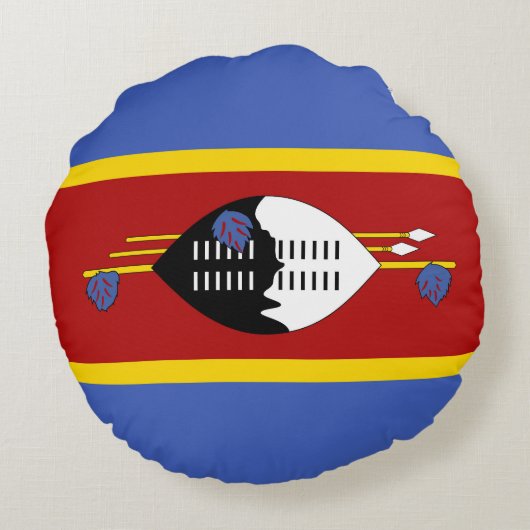 スワジランド国旗 ラウンドクッション (裏面)