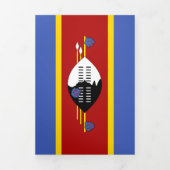 スワジランド国旗 三つ折りカード (カバー)