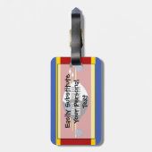 スワジランド簡単ID個人用フラグ ラゲッジタグ (裏面縦)