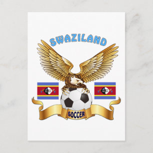 スワジランド サッカー デザイン ポストカード