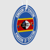 スワジランド( Eswatini )ラウンドエンブレム オーナメント (正面)