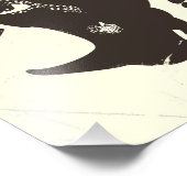 スワジランドRhinoヴィンテージスタイル旅行ポスター フォトプリント (角)