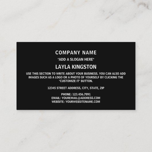 スワジ国旗とコート・オブ・アームズ、エスワティーニ国旗 名刺 (裏面)